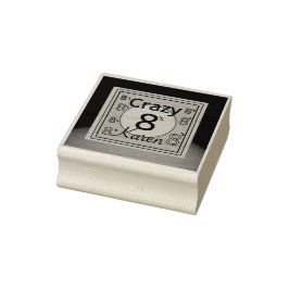Crazy 8s personalisiert gummistempel