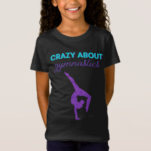 Crazy About Gymnastics Lila & Aqua T - Shirt