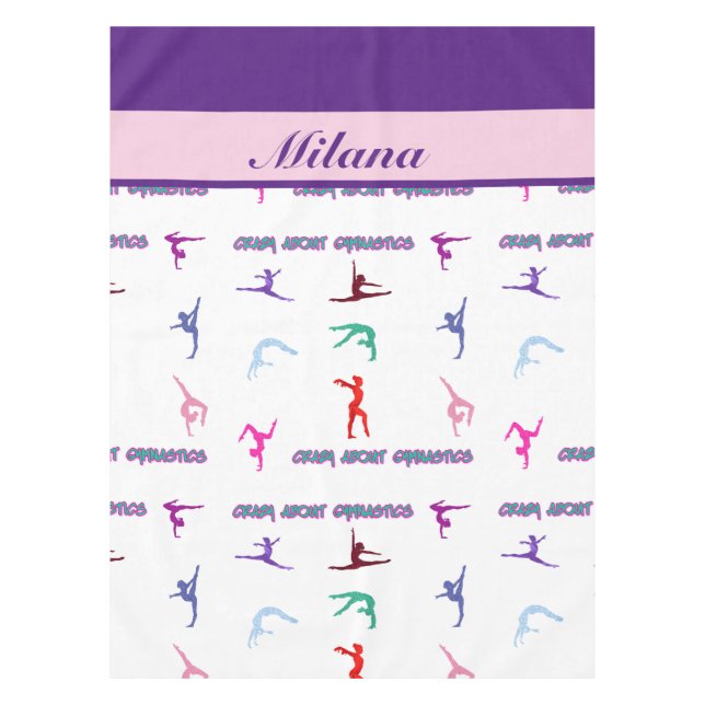 Crazy About Gymnastics Tischdecke (Vorderseite)