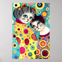 Crazy Abstrakte Coole Katzen