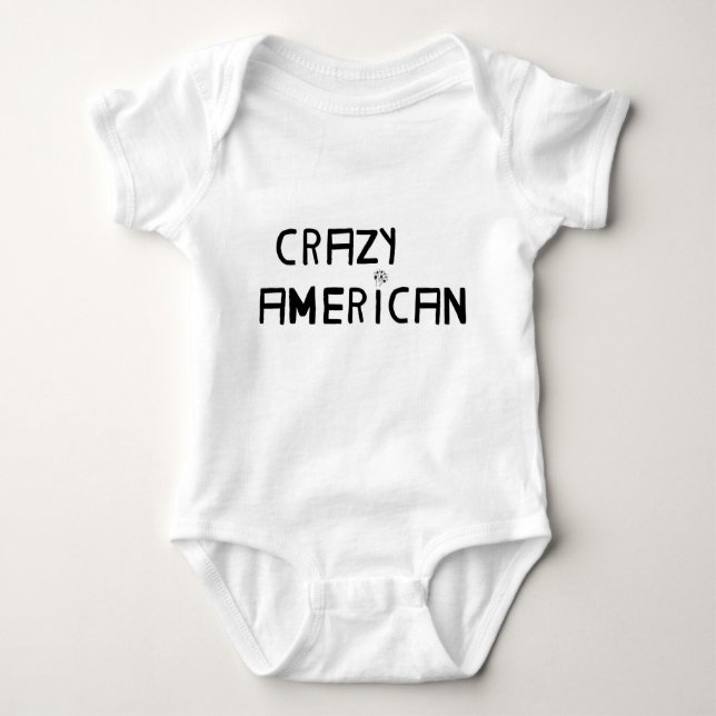CRAZY AMERICAN BABIES BABY STRAMPLER (Vorderseite)