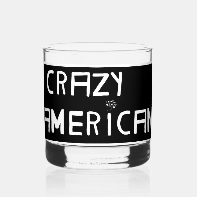 CRAZY AMERICAN COCKTAIL GLASS SET WHISKYGLAS (Vorderseite)