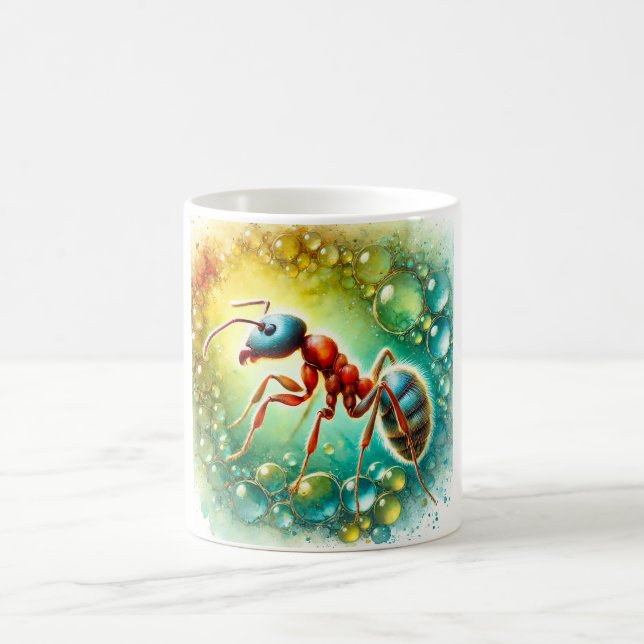 Crazy Ant 180924AREF139 - Watercolor Kaffeetasse (Mittel)