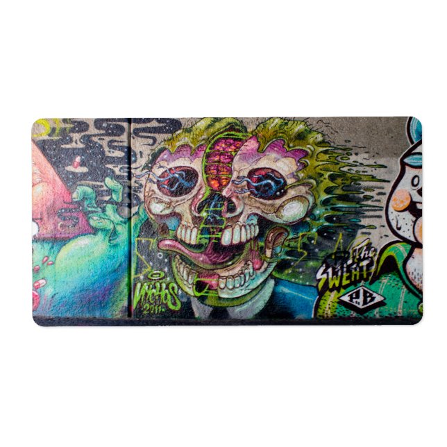Crazy Art Horror Skull Graffiti (Vorne)