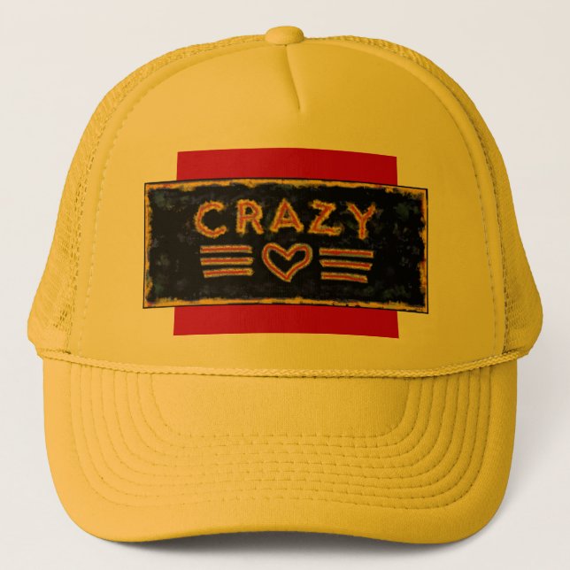 CRAZY Ball Cap Truckerkappe (Vorderseite)