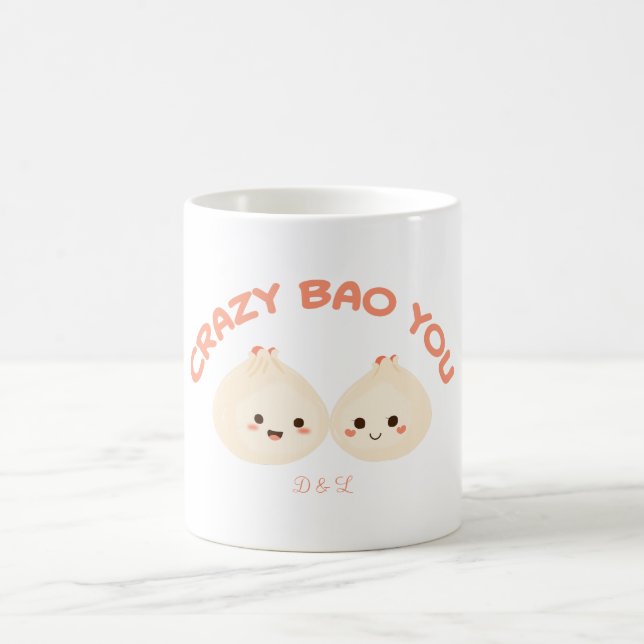Crazy Bao Sie Niedlichen Couple T - Shirt Set Kaffeetasse (Mittel)