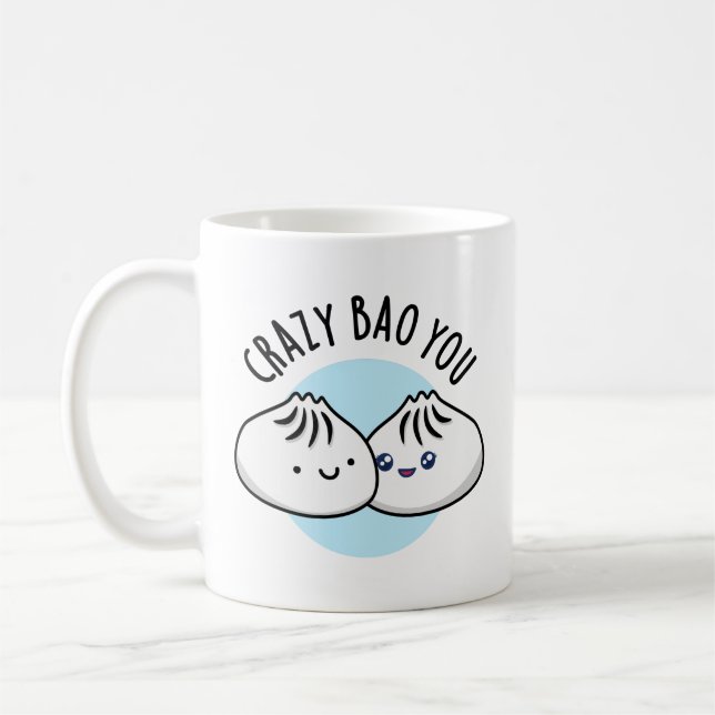 Crazy Bao You Funny Dimsum Pun Kaffeetasse (Links)