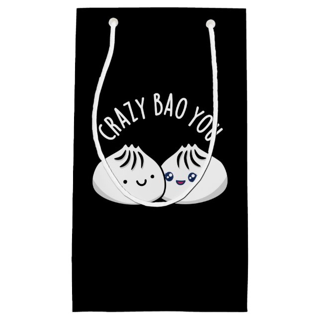 Crazy Bao You Funny Dimsum Pun Kleine Geschenktüte (Vorderseite)