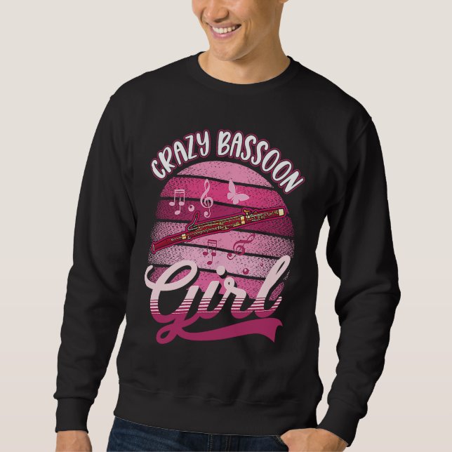Crazy Bassoon Girl Sweatshirt (Vorderseite)