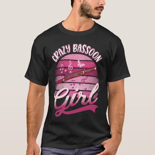 Crazy Bassoon Girl T-Shirt (Vorderseite)