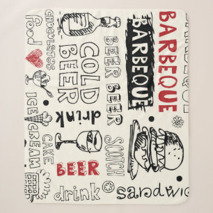 Crazy BBQ: Whimsical Doodle-Kunst Sherpadecke