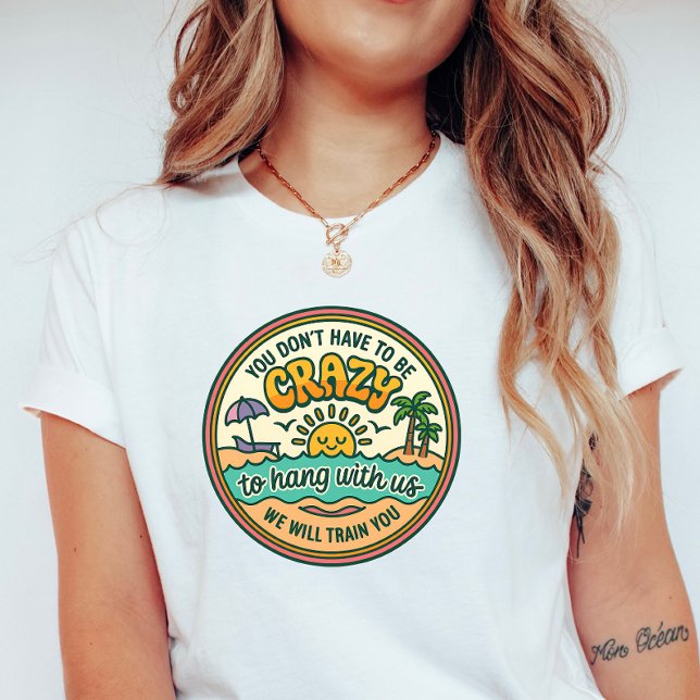 Crazy Beach Crew Retro T-Shirt (Von Creator hochgeladen)