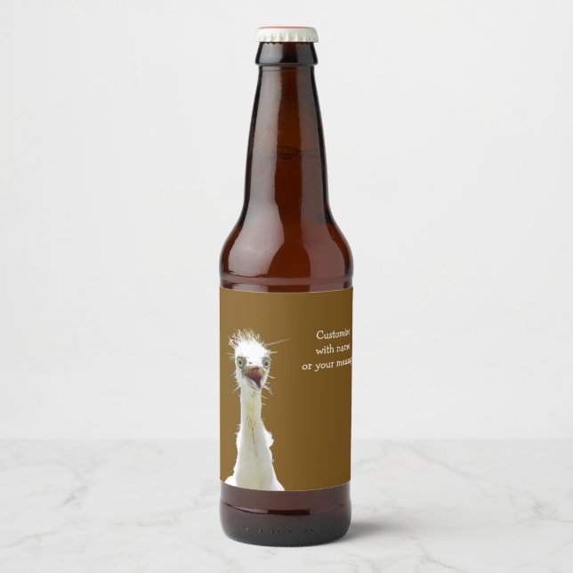 Crazy Bird Beer Label Bierflaschenetikett (Vorderseite)