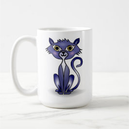 Crazy Blue Cat Classic Tasse