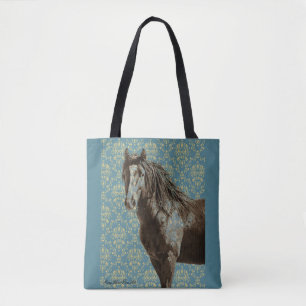 Crazy Blue Tote Bag