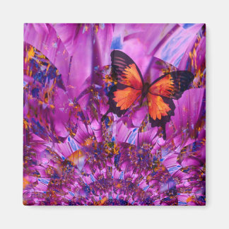 Crazy Blume Butterfly Magnet