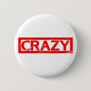 Crazy Briefmarke Button
