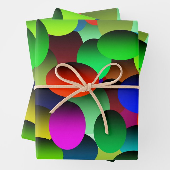 Crazy Bubble Eggs Geschenkpapier Set (Beispiel)