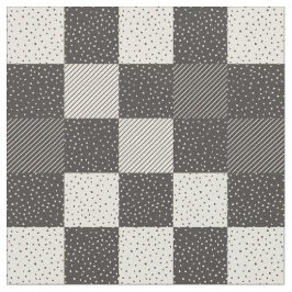 Crazy Buffalo Karo in Near Black and Cream Stoff