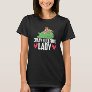 Crazy Bullfrog Lady Frog Fang 1 T-Shirt