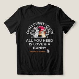 Crazy Bunny Person  Tri-Blend Shirt