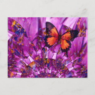 Crazy Butterfly Postkarte