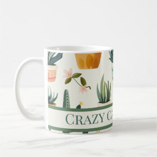"Crazy cactus lady! Text über ein Kakteen-Design Kaffeetasse