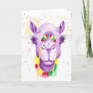 Crazy Camel Greetings Card Karte