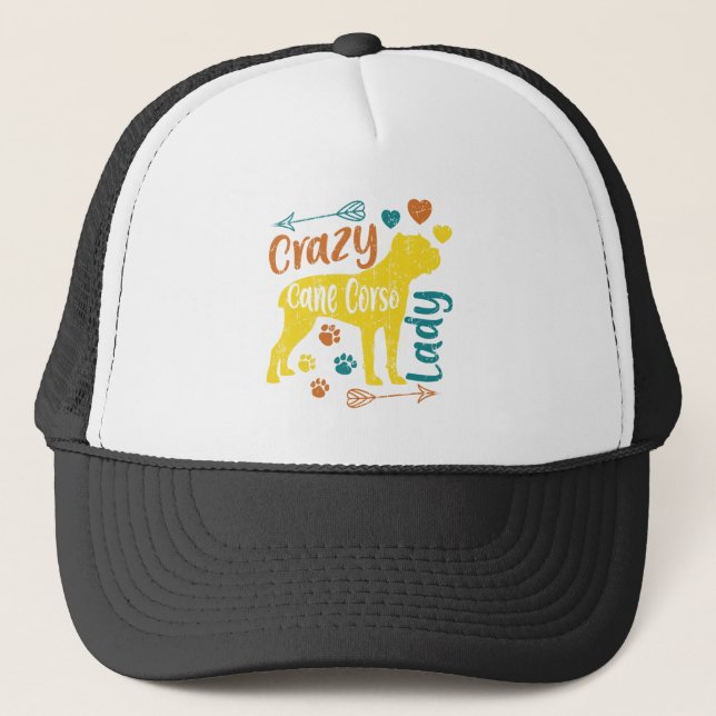 Crazy Cane Corso Lady Truckerkappe (Vorderseite)