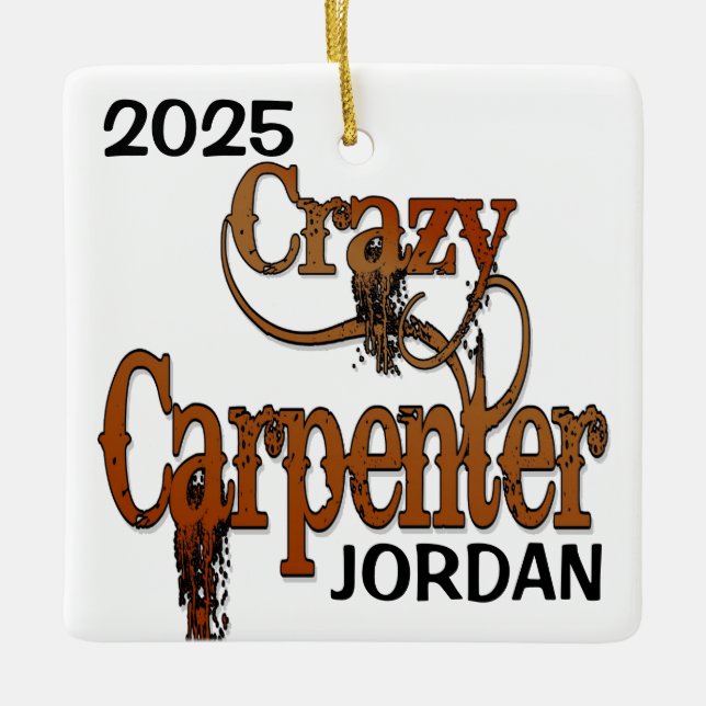 Crazy Carpenter CUSTOM Keramikornament (Vorderseite)