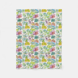 Crazy Cars Children's Blanket Fleecedecke