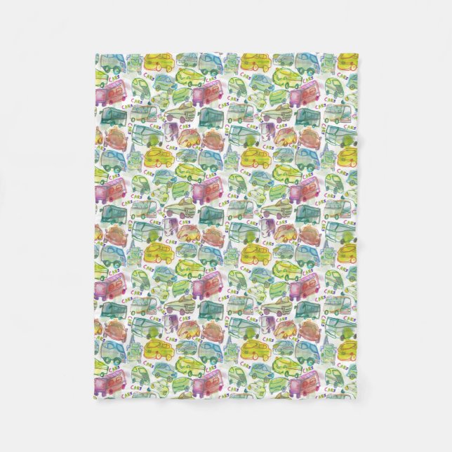 Crazy Cars Children's Blanket Fleecedecke (Vorderseite)