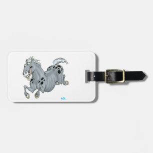 Crazy Cartoon Horse Luggage Tag Gepäckanhänger
