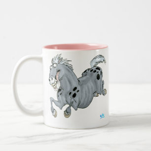Crazy Cartoon Horse Tasse