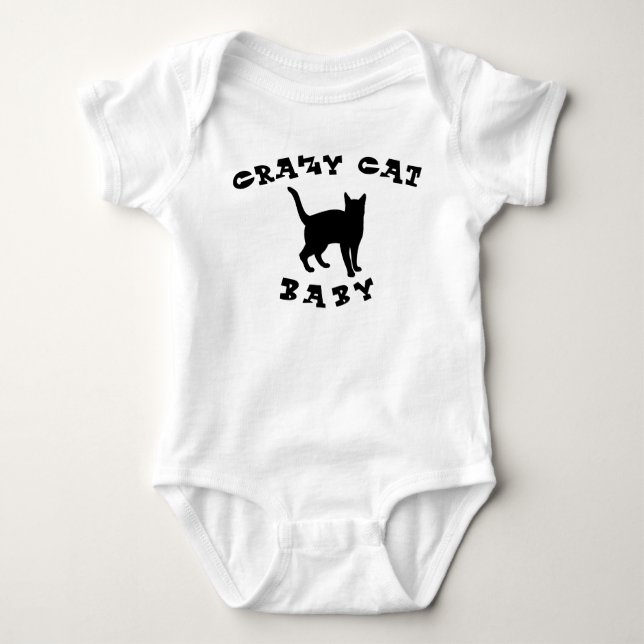 Crazy Cat Baby One-Piece Baby Bodysuit Baby Strampler (Vorderseite)
