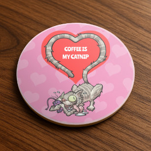 Crazy Cat Coffee Ist Meines Katzenminze Alternativ Getränkeuntersetzer