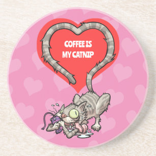 Crazy Cat Coffee Ist Meines Katzenminze Alternativ Getränkeuntersetzer