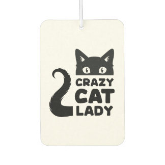 Crazy Cat Lady Air Freshener Autolufterfrischer