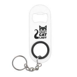 Crazy Cat Lady Bottle Opener Mini Flaschenöffner