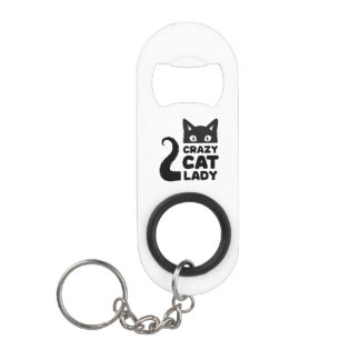 Crazy Cat Lady Bottle Opener Mini Flaschenöffner