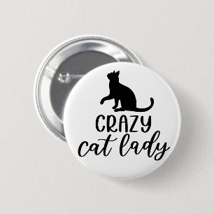Crazy Cat Lady Button