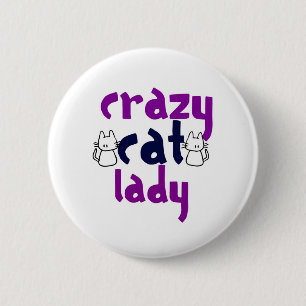 Crazy Cat Lady Button