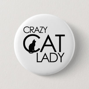 Crazy Cat Lady Button