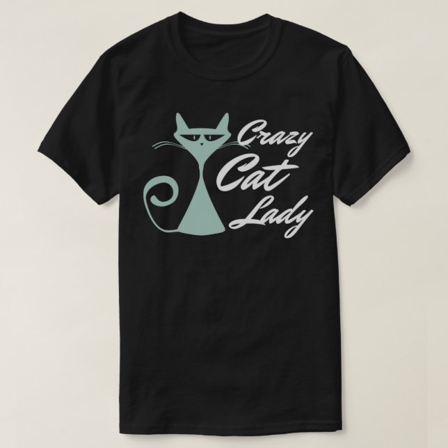Crazy Cat Lady Cat Merch Design2 T-Shirt (Design vorne)
