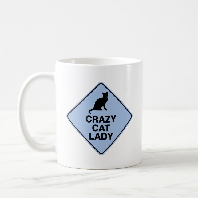 Crazy Cat Lady Coffee Tasse (Links)