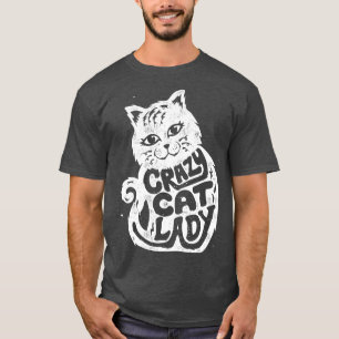 Crazy Cat Lady for Women Girls Kinder Katze Lover T-Shirt