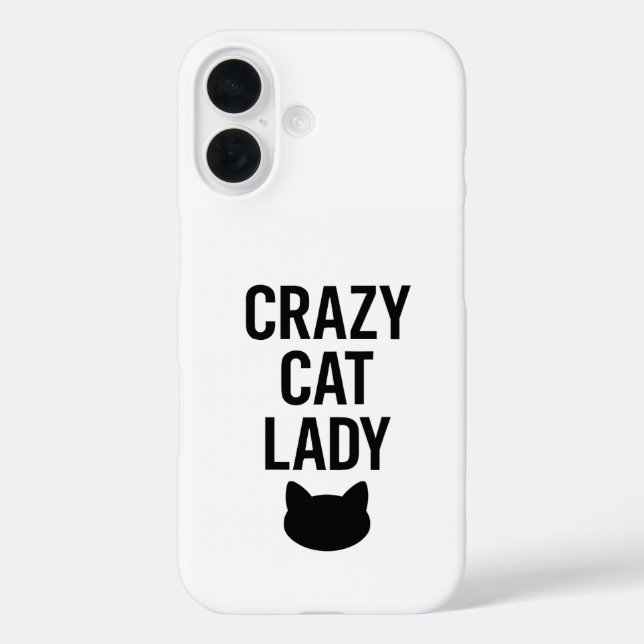Crazy Cat Lady - Funny Cat Lover Geschenk Case-Mate iPhone Hülle (Rückseite)