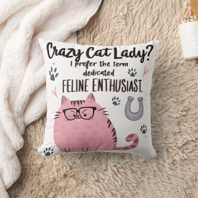 Crazy Cat Lady? Funny Cat Lover Gift  Kissen (Decke)