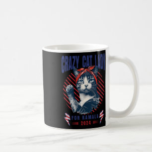 Crazy Cat Lady für Kamala Childless Cat Lady Kamal Kaffeetasse