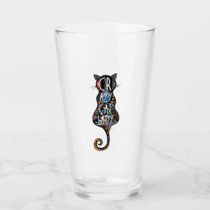 Crazy Cat Lady Glass Glas